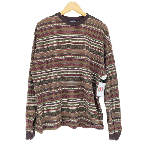 ノーティカ NAUTICA ジャガード L/S TEE メンズ JPN:M