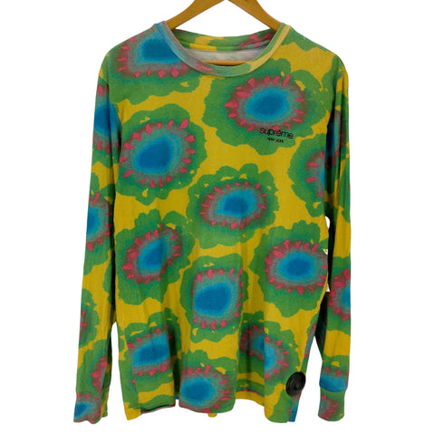 シュプリーム Supreme 17SS Painted Flowers L/S Tee メンズ JPN:M