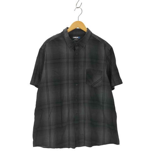 チェック柄 ボタンダウン 半袖シャツ メンズ JPN:XXL