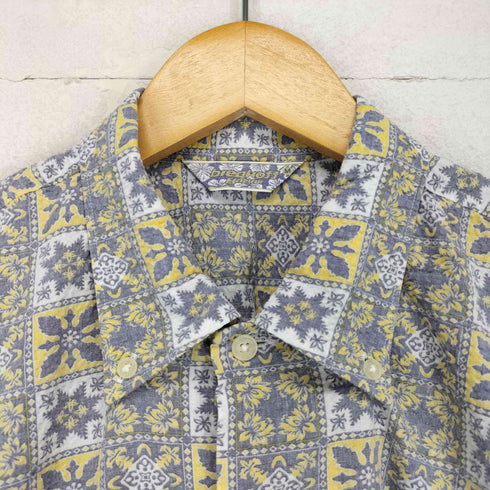 BREAK OF F 総柄シアサッカーアロハシャツ メンズ M