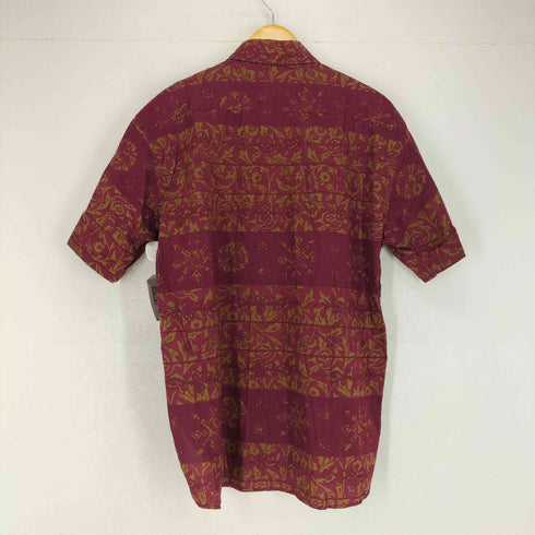 ゴタイリク 五大陸 ボタニカル柄コットンアロハシャツ メンズ M