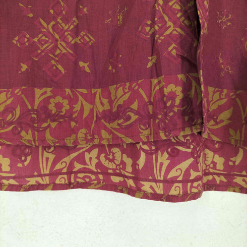 ゴタイリク 五大陸 ボタニカル柄コットンアロハシャツ メンズ M