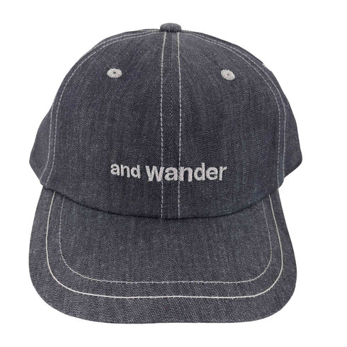 アンドワンダー and wander dry denim cap メンズ FREE