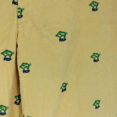 CORDON ロケットTALON ユニオンチケット MCP 総柄 刺繍 コーデュロイ コーズ パンツ メンズ