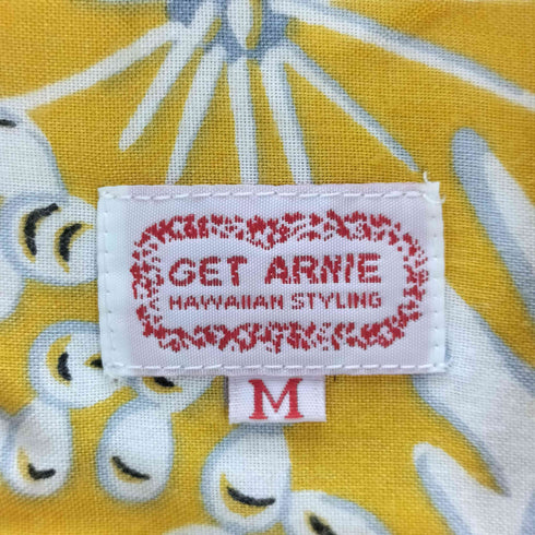 GET ARNIE 100%レーヨン 開襟 アロハシャツ メンズ JPN:M