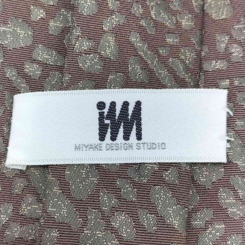 アイムイッセイミヤケ im ISSEY MIYAKE 総柄 シルク100% ネクタイ メンズ