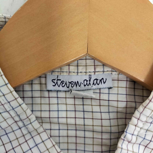 スティーブンアラン Steven Alan USA製 コットン チェックシャツ メンズ import:S