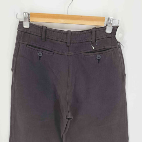 アルマーニジーンズ ARMANI JEANS 90S イタリア製 SIMIN T S.P.A. ヘリンボーン柄 コットン ウール ストレート パンツ LAMPOジップ メンズ 40