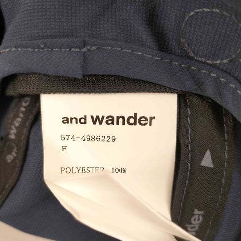 アンドワンダー and wander Tech Cap メンズ FREE