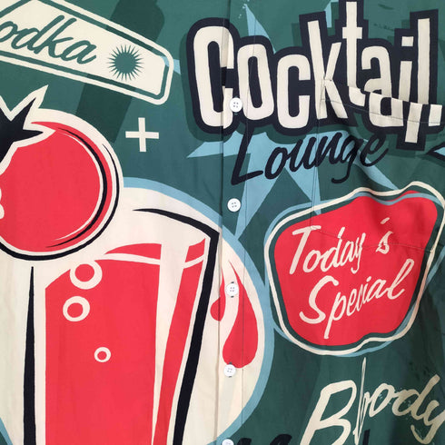 COCKTAIL JOUNGE 総柄シャツ BIG SIZE メンズ 3XL