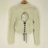 ザラ ZARA Cable knit open back sweater オープン バック ケーブル ニット セーター レディース import:S