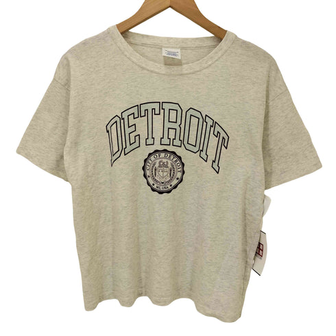 チャンピオン Champion 24SS DETROIT カレッジ プリント ショートスリーブTシャツ レディース import:M