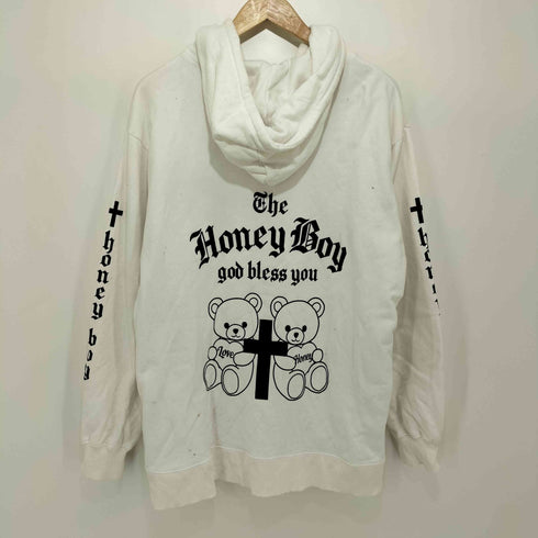 ハニーシナモン Honey Cinnamon くまさん HONEYBOY リング ジップアップ パーカー ユニセックス レディース FREE