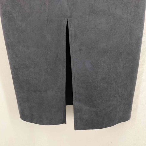 ザラ ZARA Vネック フェイクスエードワンピース レディース import:S