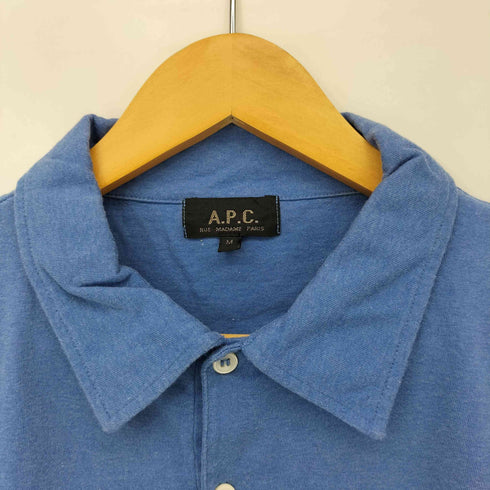 アーペーセー A.P.C. 00S ロゴ刺繍 ポロシャツ メンズ import:M