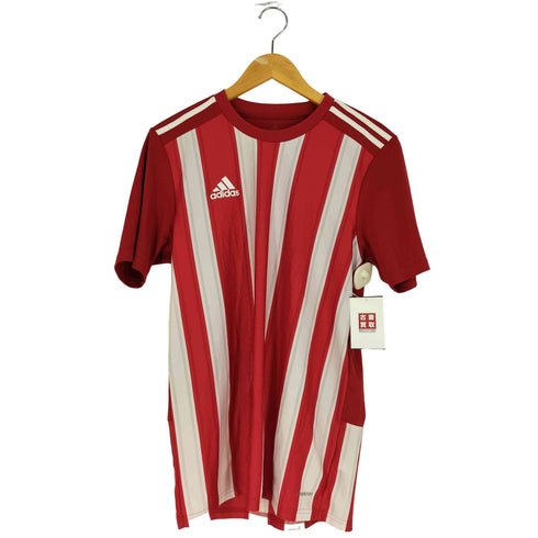 アディダス adidas PRIMEGREEN ロゴプリント ストライプ サッカーゲームシャツ メンズ JPN:L