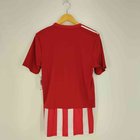 アディダス adidas PRIMEGREEN ロゴプリント ストライプ サッカーゲームシャツ メンズ JPN:L