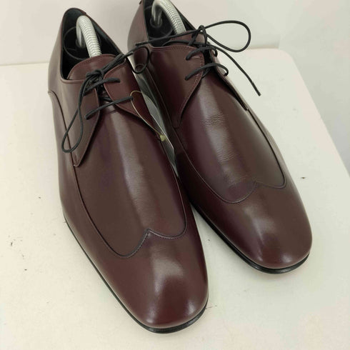 サルヴァトーレフェラガモ Salvatore Ferragamo ウィングチップ ステッチドフルブローグ 外羽根 ビジネスシューズ メンズ UK:7.5