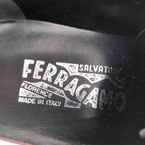 サルヴァトーレフェラガモ Salvatore Ferragamo ウィングチップ ステッチドフルブローグ 外羽根 ビジネスシューズ メンズ UK:7.5