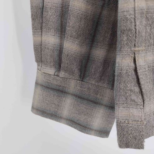 サブサエティ Subciety ペイズリー柄切替チェックシャツ メンズ JPN:S