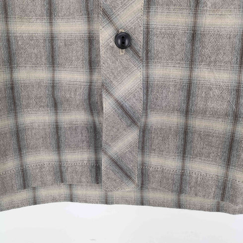 サブサエティ Subciety ペイズリー柄切替チェックシャツ メンズ JPN:S