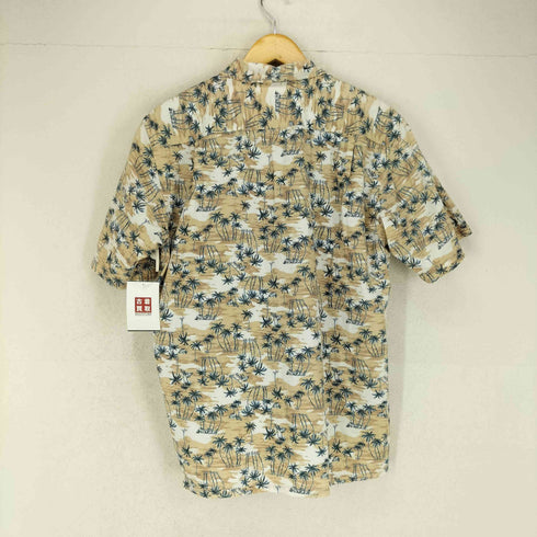 EAST BOX パームツリー コットン開襟アロハシャツ メンズ L