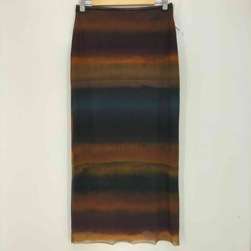 ザラ ZARA グラデーション メッシュスカート レディース import:L