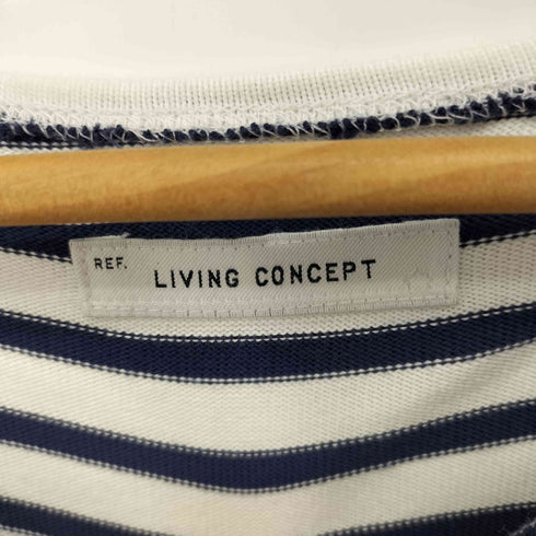 リビングコンセプト LIVING CONCEPT REF.2 ボーダーバスクシャツ レディース JPN:3