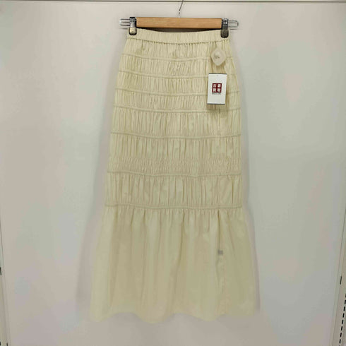 シップスフォーウィメン SHIPS for women 24SS シャーリングギャザースカート レディース