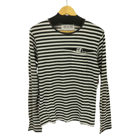 ヘルス HEALTH ボーダー ポケット L/S Tシャツ メンズ import:M