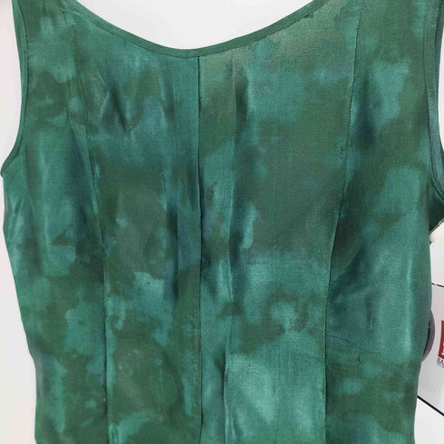 エトロ ETRO 80-90S シルク マーブル柄 ノースリーブ ドレス ワンピース レディース EUR:42