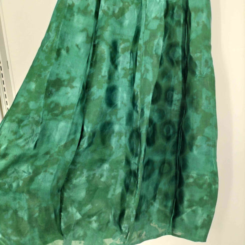 エトロ ETRO 80-90S シルク マーブル柄 ノースリーブ ドレス ワンピース レディース EUR:42