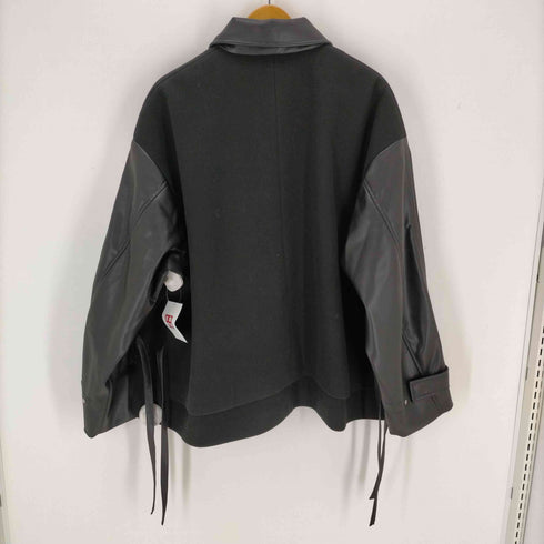 ハレ HARE ウーリーテックレイヤードブルゾン レザー メンズ JPN:M