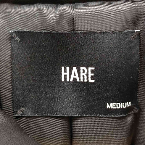 ハレ HARE ウーリーテックレイヤードブルゾン レザー メンズ JPN:M
