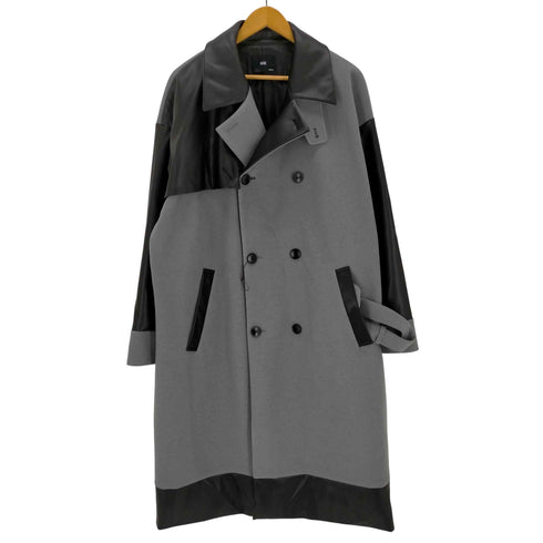 ハレ HARE フェイクレザー切替 トレンチコート メンズ JPN:M