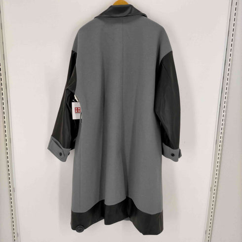 ハレ HARE フェイクレザー切替 トレンチコート メンズ JPN:M