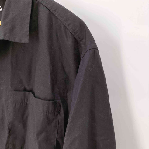 ザラ ZARA REGULAR FIT S/S オープンカラーシャツ メンズ import:L