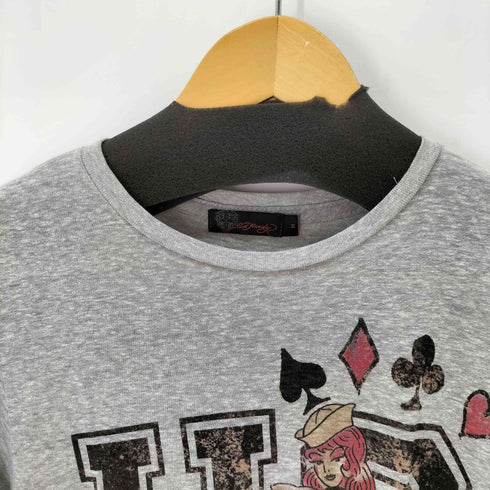 エドハーディー Ed Hardy 両面プリント S/S Tシャツ レディース import:M