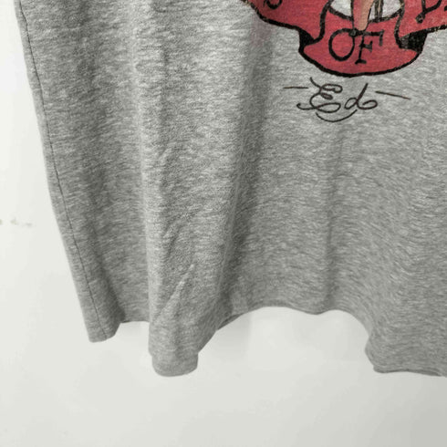 エドハーディー Ed Hardy 両面プリント S/S Tシャツ レディース import:M