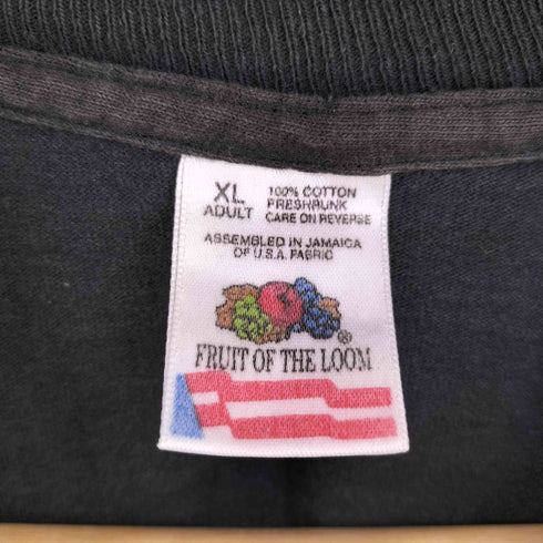 フルーツオブザルーム FRUIT OF THE LOOM USA製 90S PATRAFICO AG PEZ フロントロゴプリントTee クラッキング フェード シングルステッチ メンズ import:XL