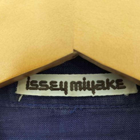 イッセイミヤケ ISSEY MIYAKE 70S~80S リネン スタンドカラーシャツ メンズ JPN:M
