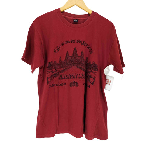 フロントプリントクルーネックTシャツ メンズ JPN:L