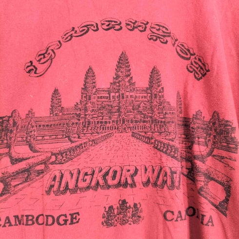 フロントプリントクルーネックTシャツ メンズ JPN:L