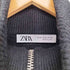 ザラ ZARA ハーフジップ ニットワンピース レディース import:M