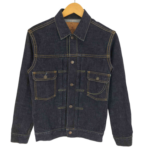 モモタロウジーンズ MOMOTARO JEANS 2nd 型 イエローステッチ 銅丹LABEL デニム トラッカー ジャケット 濃紺 メンズ 36