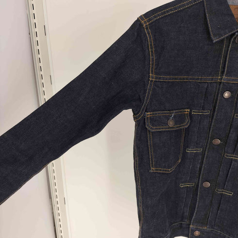 モモタロウジーンズ MOMOTARO JEANS 2nd 型 イエローステッチ 銅丹LABEL デニム トラッカー ジャケット 濃紺 メンズ 36