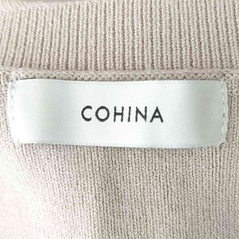 コヒナ COHINA ラウンドフォルムスリーブニット レディース FREE