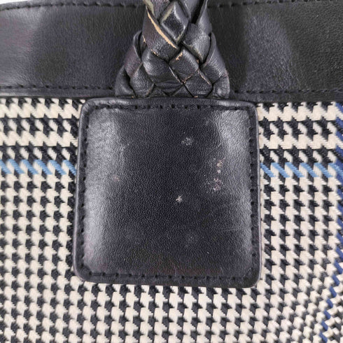 ローレンラルフローレン LAUREN RALPH LAUREN 千鳥格子柄 レザー 切替 トートバッグ レディース
