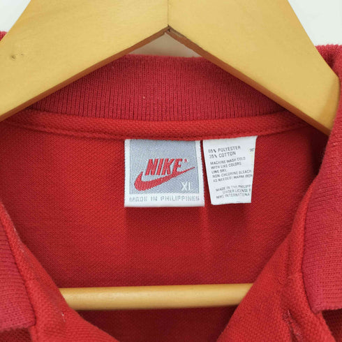 ナイキ NIKE 90S 白タグ スウッシュ 刺繍 S/S ポロシャツ レディース import:M
