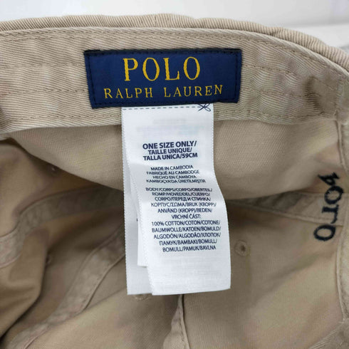 ポロラルフローレン POLO RALPH LAUREN ポニー刺繍ロゴ キャップ レディース ONE SIZE